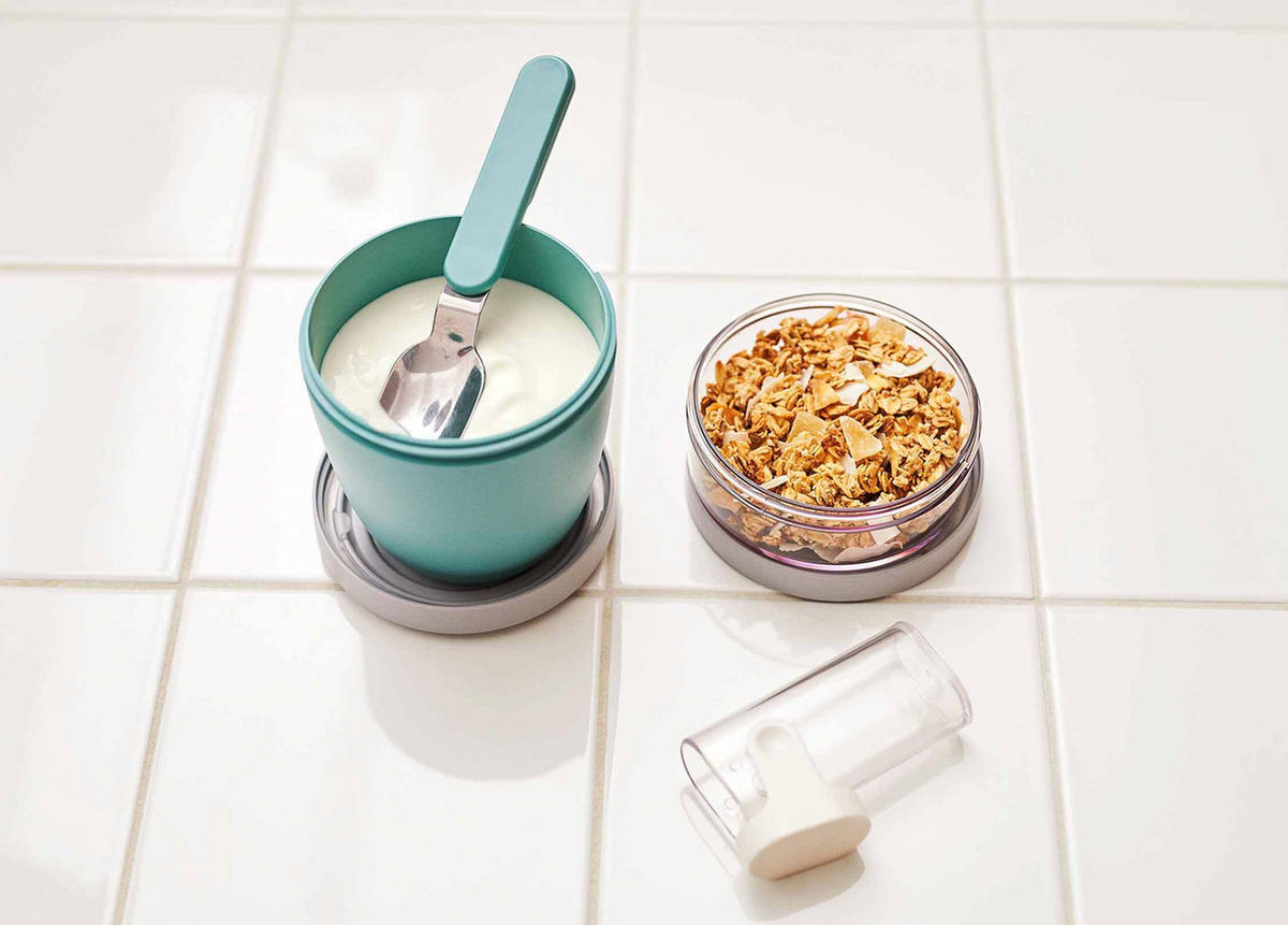 LUNCHPOT MINI Ellipse Vivid Blue ø 9,1 cm - Blau, Kunststoff (9.1/12.8/9.1cm) - Mepal