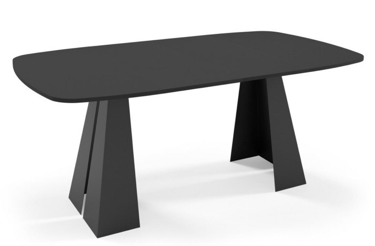TISCH Schwarz Figo Ausziehbar - Schwarz, Holzwerkstoff (120/120/76cm) - Sepro Meble