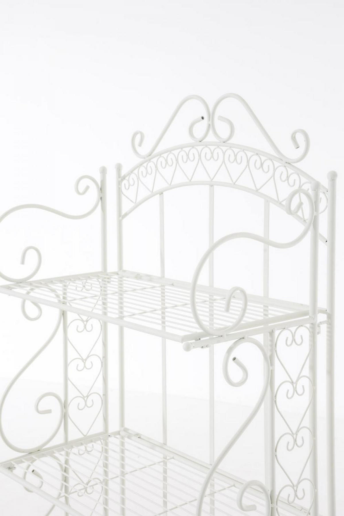 STANDREGAL Metall Weiß - Weiß, Metall (61/153/33cm) - CLP