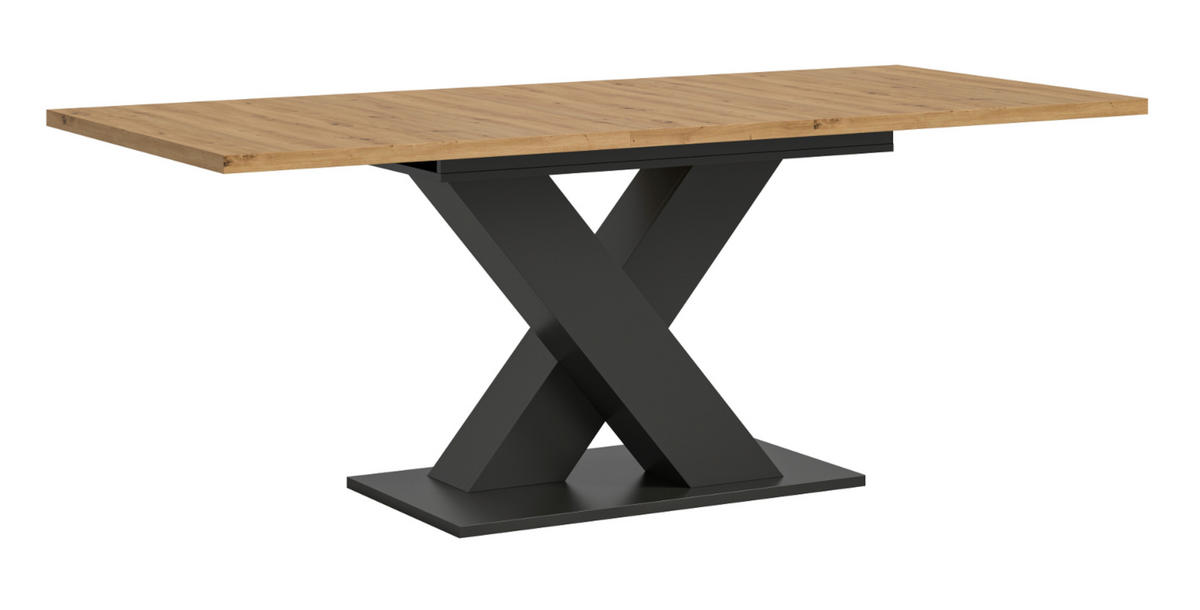 ESSTISCH Eiche, grau 150 - 190 cm, Küchentisch ausziehbar - Eiche Artisan/Grau, Holz/Holzwerkstoff (190/90/76cm) - Inn.Furn