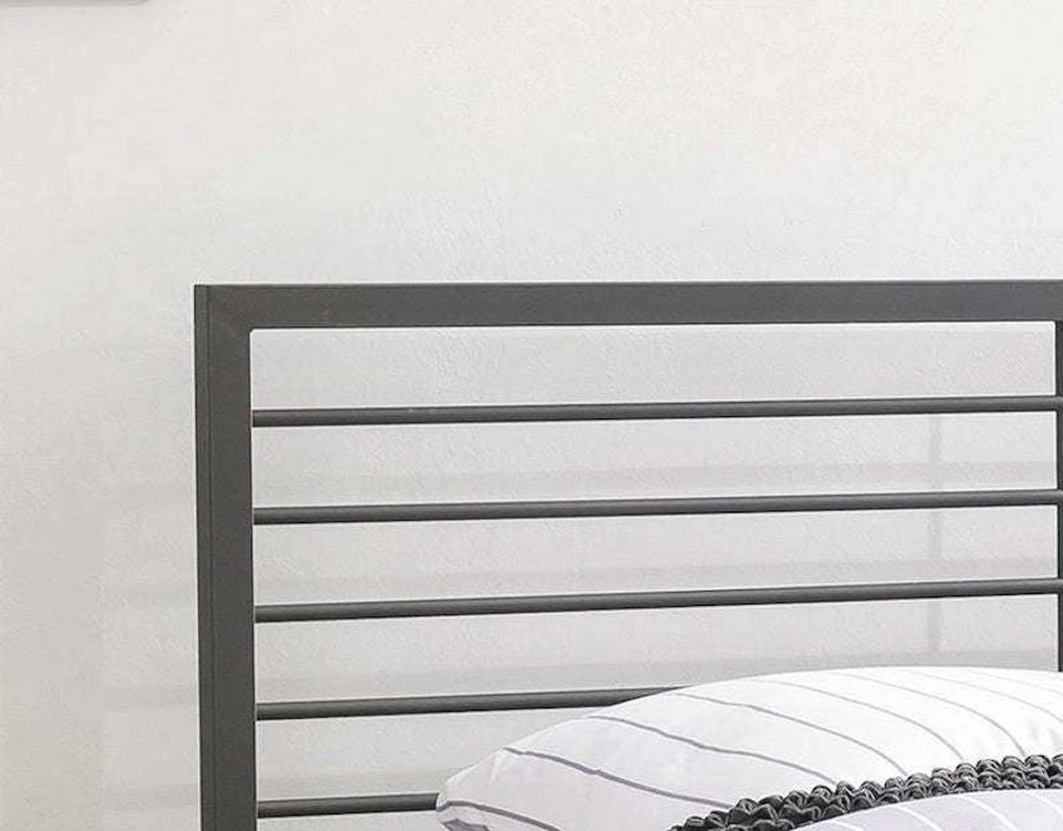 METALLBETT New York / 200 x 200 cm / schwarz - Schwarz, Metall (200/200cm) - BED BOX