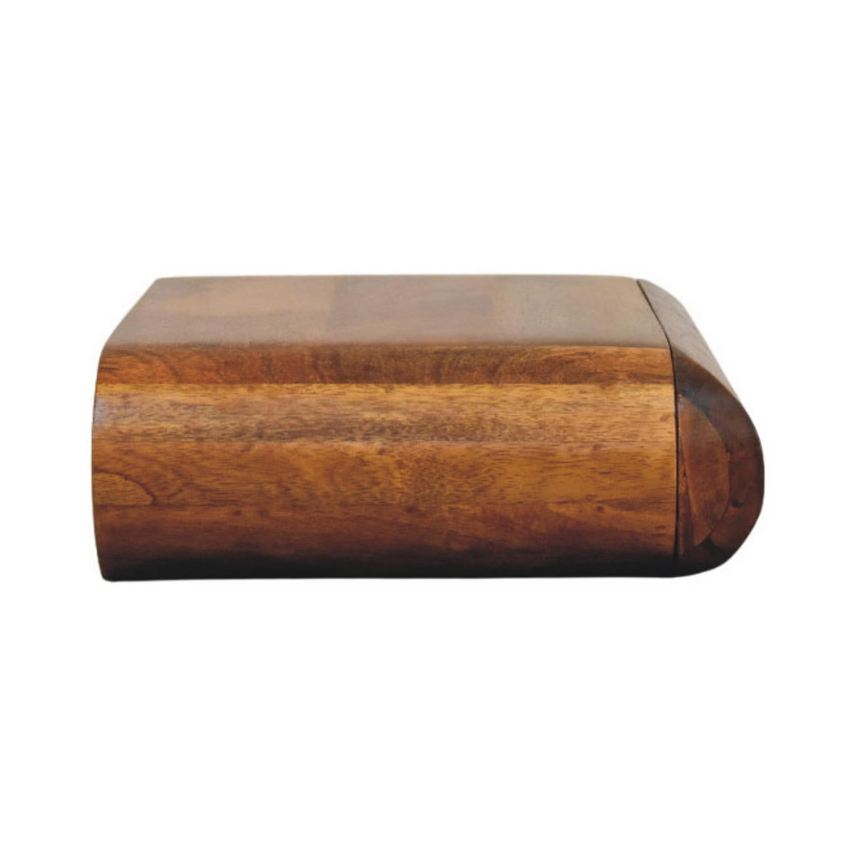 NACHTTISCH aus massivem Mangoholz, Amber-Eichen-Finish, 1 Schublade, braun. - Braun, Holz (45/12/32cm) - Artisan Furniture