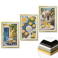 WANDBILDER 3er Set - 40x60 cm Goldrahmen - Patio Sun Limonade - Goldfarben, Kunststoff (40/60cm) - ArtPrintCave