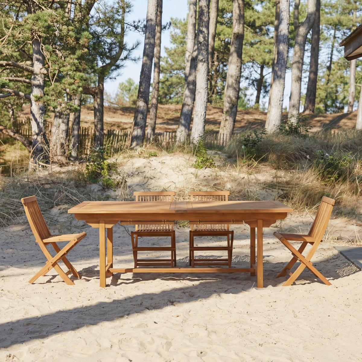 GARTENTISCH Capri Braun aus Akazie - Braun, Holz (100/200/75cm) - Tikamoon