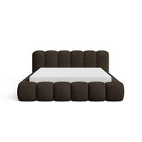 POLSTERBETT 180x200 mit Bettkasten, Lattenrost und Kopfteil, Velluto-Samt Stoffbezug Braun - Braun, Holz (180/200cm) - Chilly