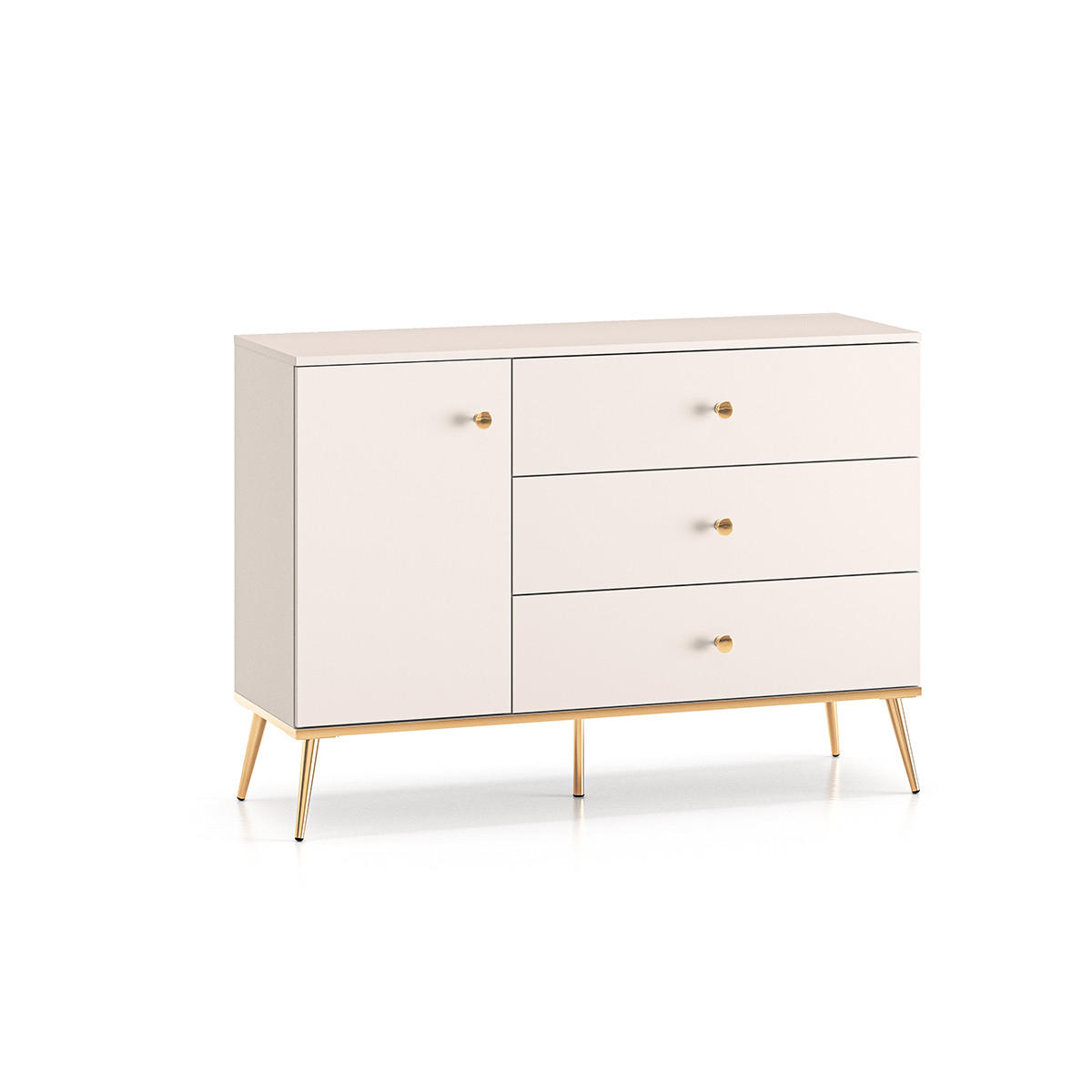 SIDEBOARD Olivia Kaschmir - Beige, Holzwerkstoff (120/85/40cm) - Petits-meubles