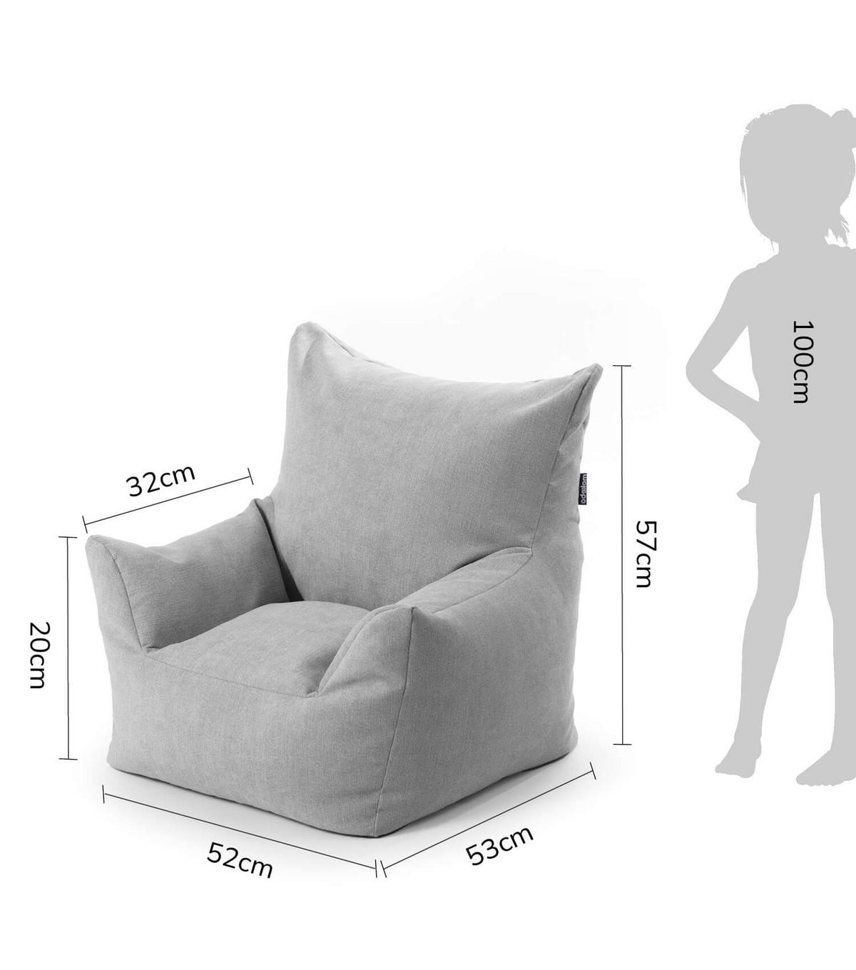 KINDERSESSEL Der Pausenheld - Grau, Textil (52/57/53cm) - Mokebo