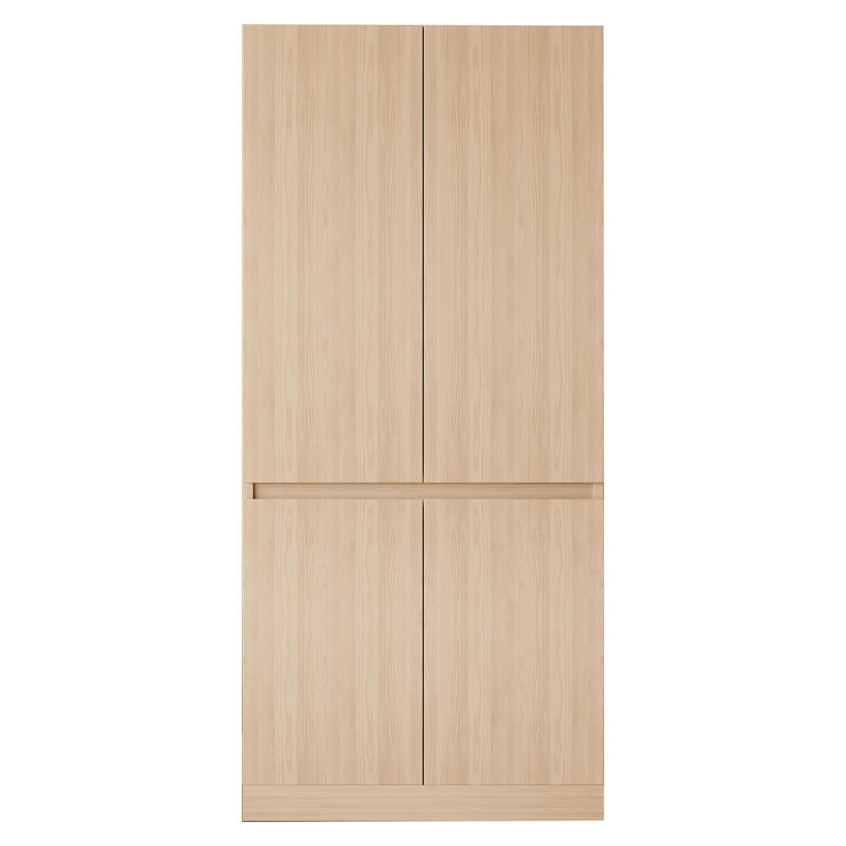 KLEIDERSCHRANK 70/40/170 cm mit 2 Drehtüren in Holzfarbe - Naturfarben, Holz (70/170/40cm) - BEAOK