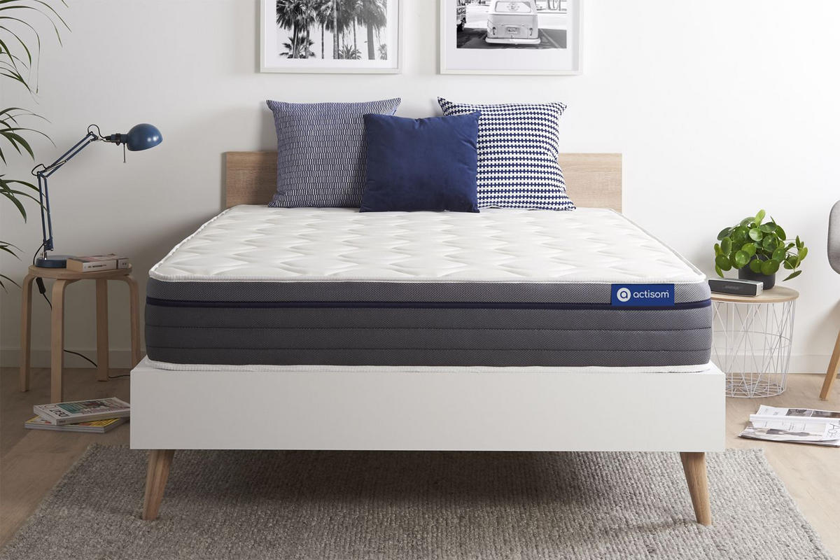 MATRATZE Actilatex zen Latex und Memory-Schaum 150 x 190 cm h1 - Weiß, Textil (150/190cm) - ACTISOM