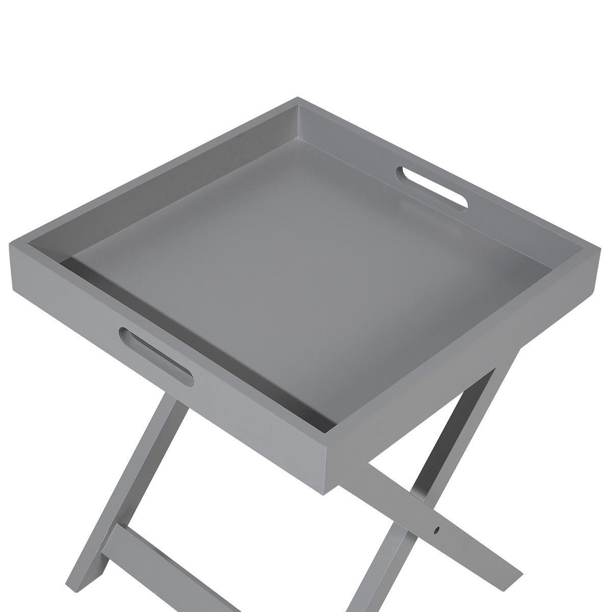 COUCHTISCH grau quadratisch 40/40 cm Chester - Grau, Holzwerkstoff (40/40/46cm) - Beliani
