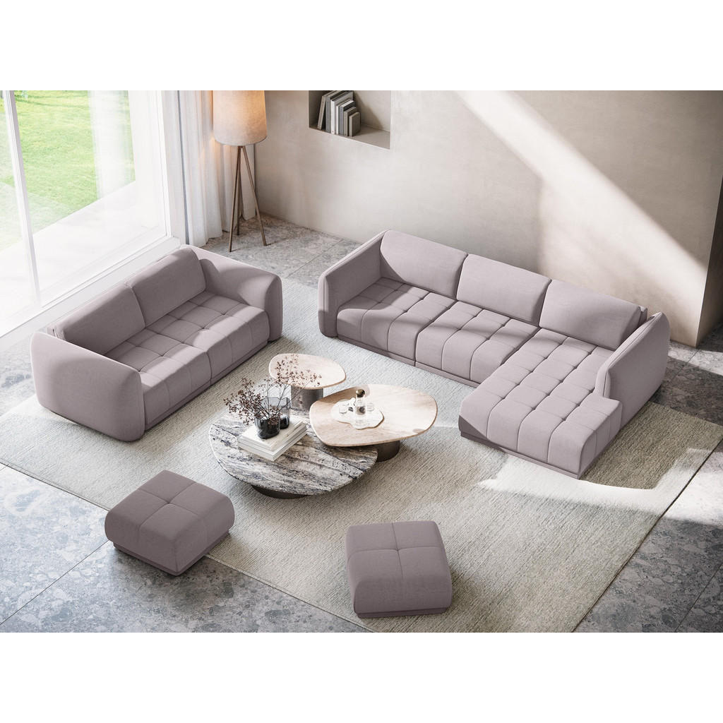 Thumbnail - Makamii 4-Sitzer-Sofa, Flieder, Textil, Füllung: Schaumstoff, 250x74x105 cm, Made in EU, Wohnzimmer, Sofas & Couches, So...