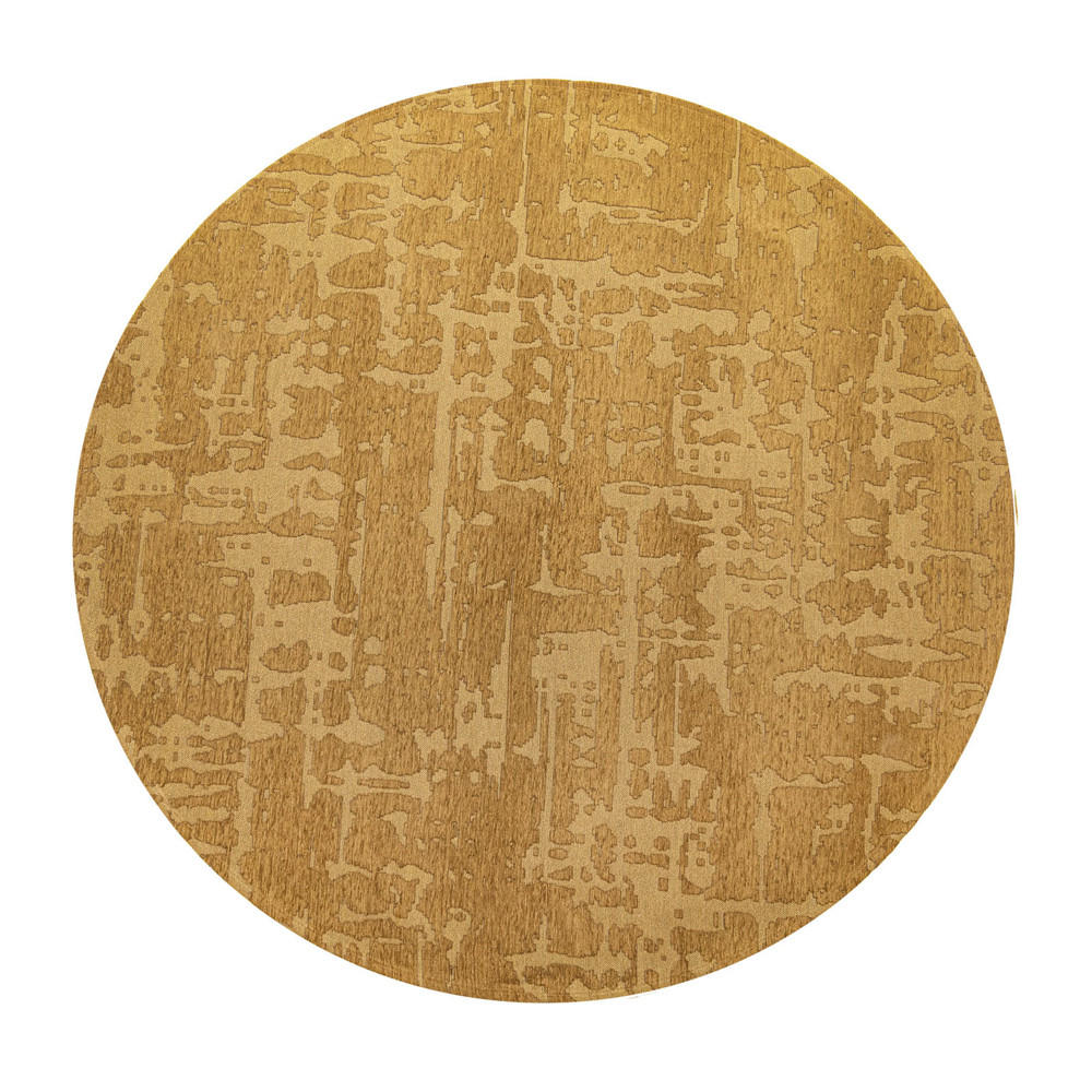 TEPPICH Madagascar Gold Structures 140/140 cm - Gelb, Textil (140/140cm) - Louis De Poortere