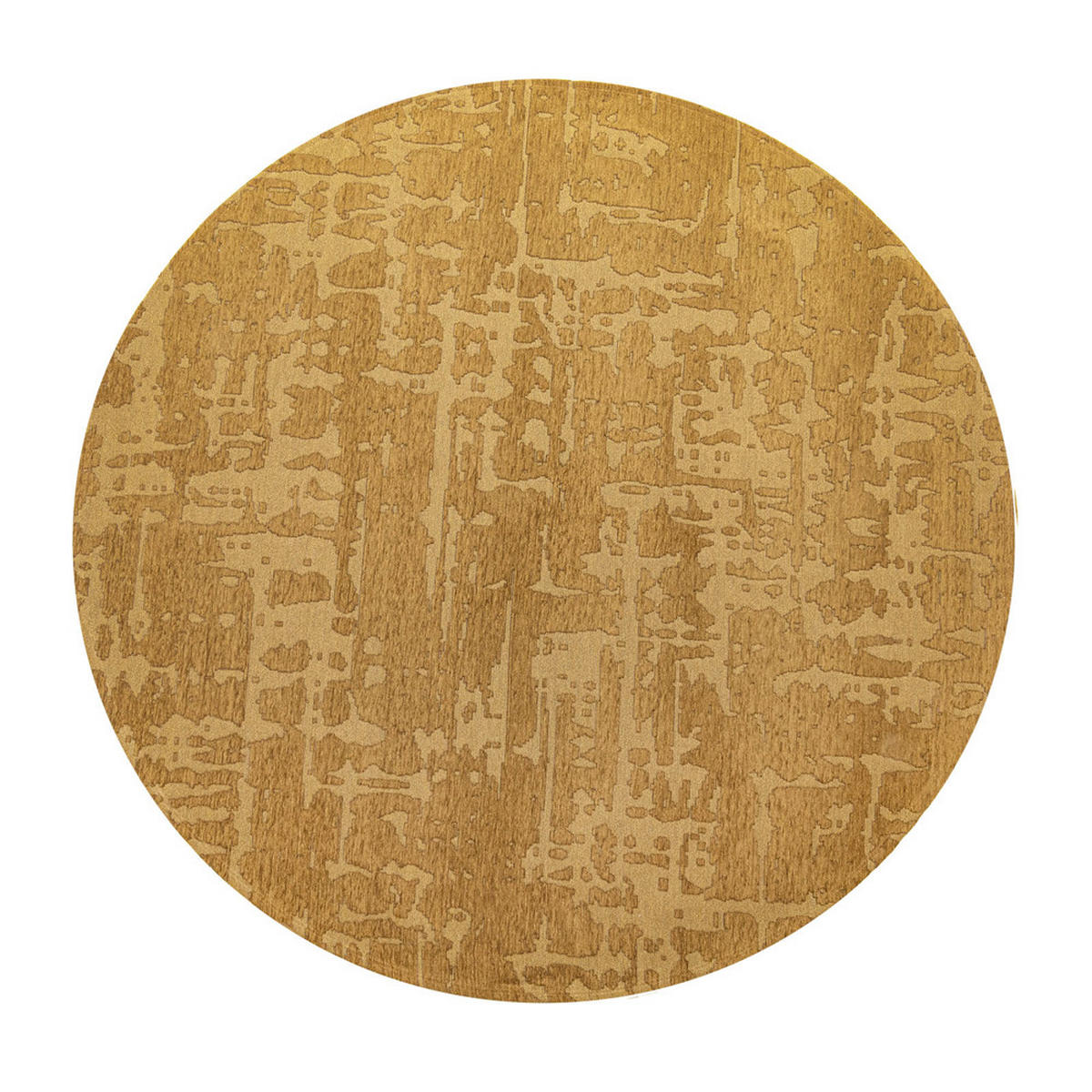 TEPPICH Madagascar Gold Structures 140/140 cm - Gelb, Textil (140/140cm) - Louis De Poortere
