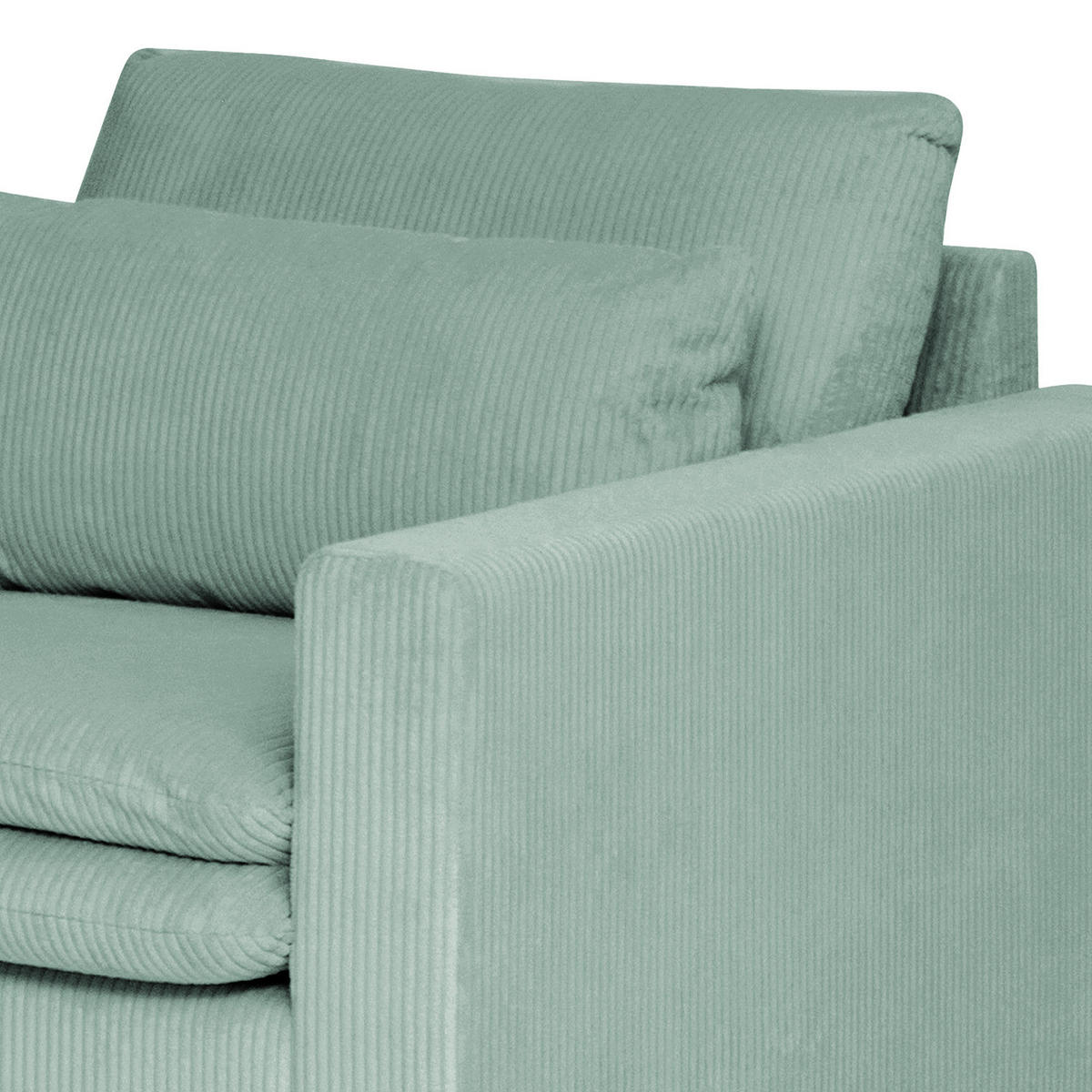 SESSEL - Blau/Eichefarben, Eichenholz/Textil (110/82/104cm) - home24