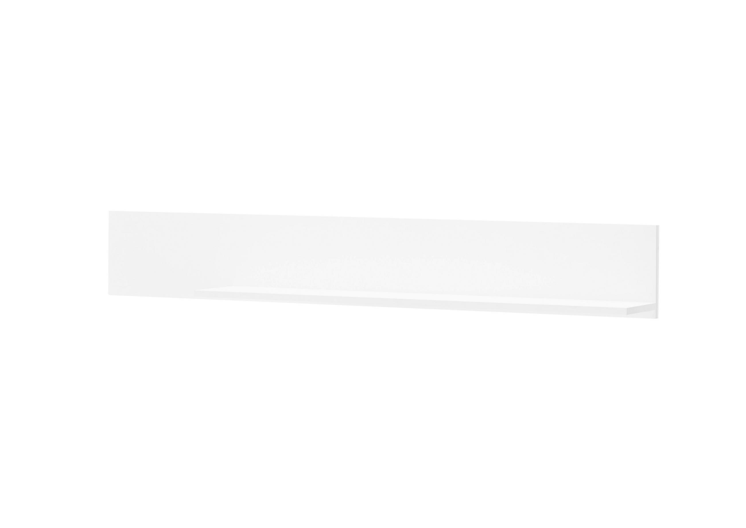 WANDBOARD M17 Weiß Matt 150/22/21 cm ohne Rillen - Weiß, Holzwerkstoff (150/22/21cm) - Livojo