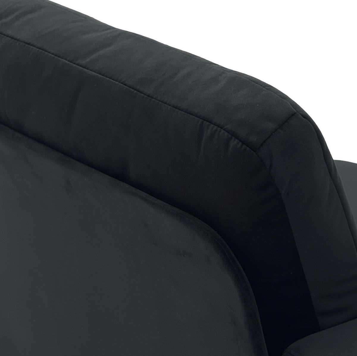 ECKSOFA 245,5/150,5/86,5 cm schwarz aus Polyester mit Stauraum - Schwarz, Kunststoff (245.5/150.5cm) - OKWISH