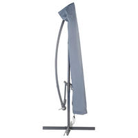 REGENSCHUTZ für Ampelschirme RAVENNA, ASTI II 203/35/35 cm Chuva - Grau, Kunststoff (203/203/35cm) - Beliani