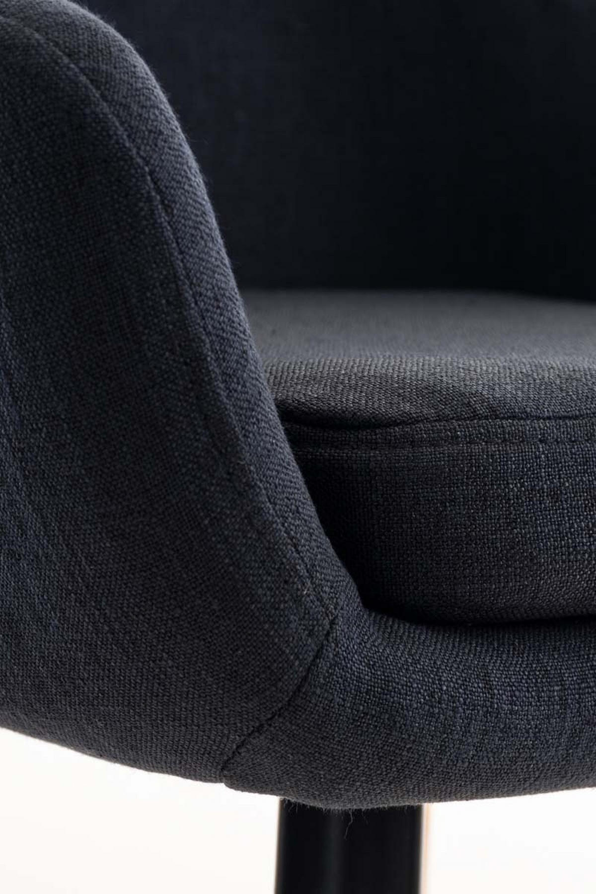 BARHOCKER Grande, 2er Set, Gestell Holz, Stoff Schwarz - Schwarz/Braun, Holz/Textil (55/99/46cm) - TPFLiving