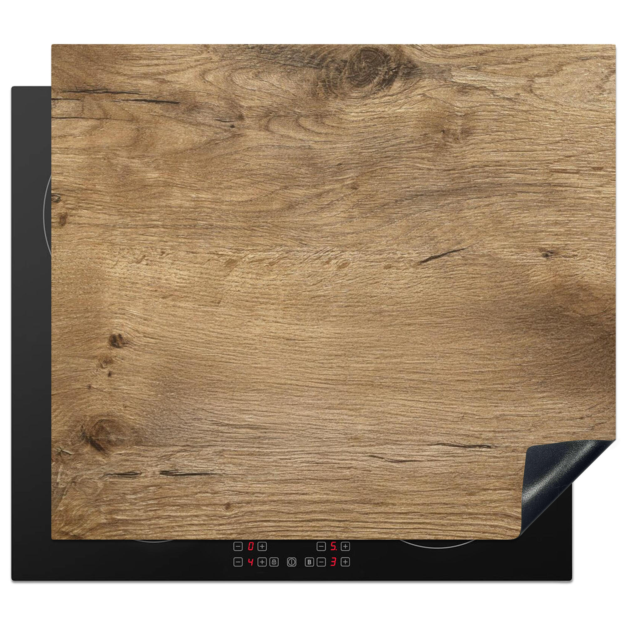 MuchoWow KRYT NA SPORÁK Drevo - hnedé - vzhľad dreva 60x52 cm