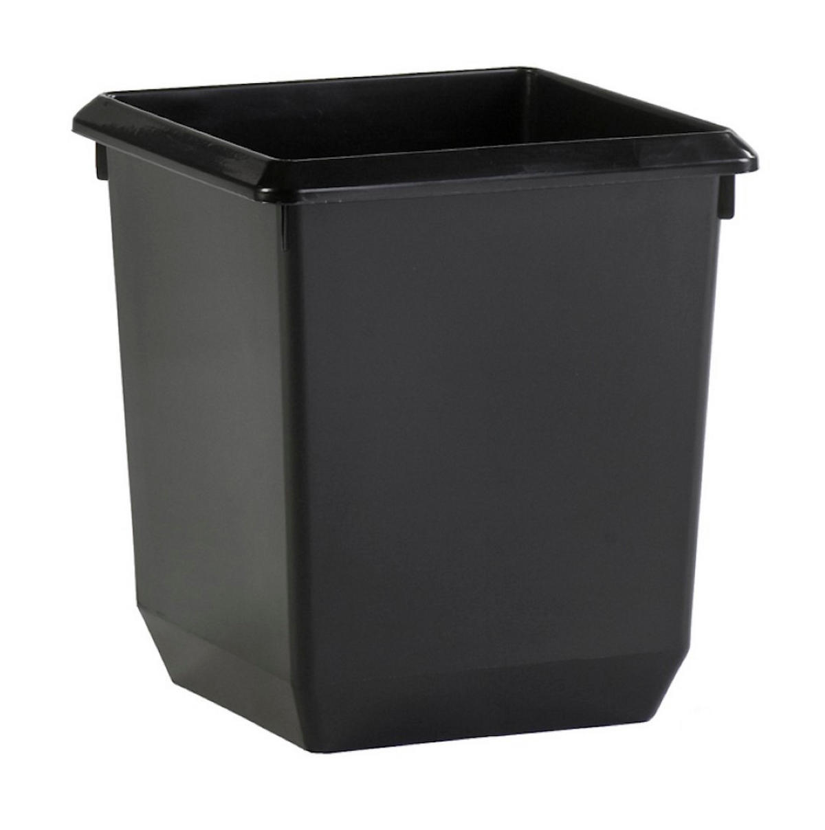 PAPIERKORB Viereckig 21 Liter 31x28x28xm Kunststoff Schwarz - Schwarz, Metall (28/31/28cm) - PROREGAL