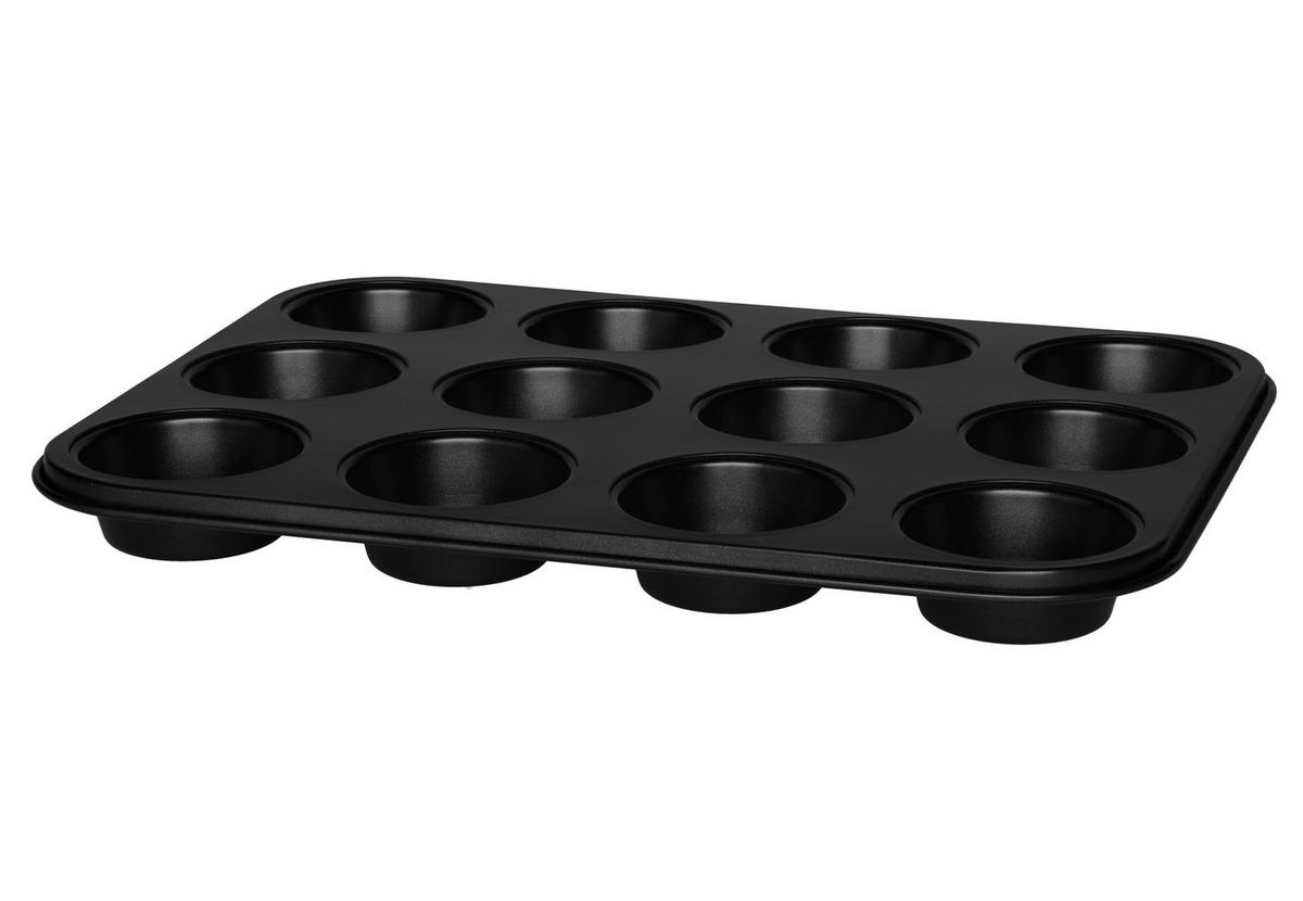 MUFFINFORM Ø 6,5 cm - Schwarz, Metall (27/3/36cm)
