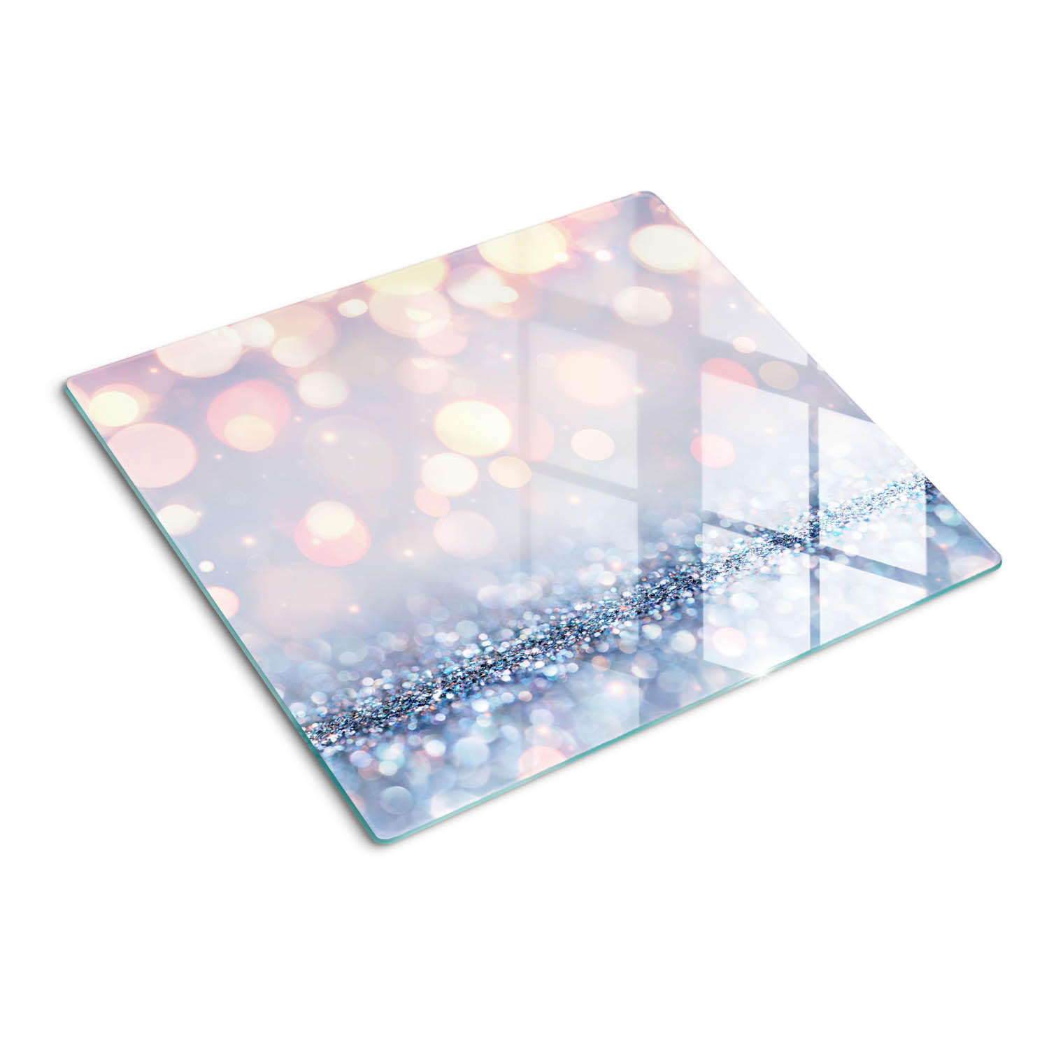 GLASPLATTE 60x52 cm Glänzendes Motiv - Beige, Glas (60/0.4/52cm) - TULUP