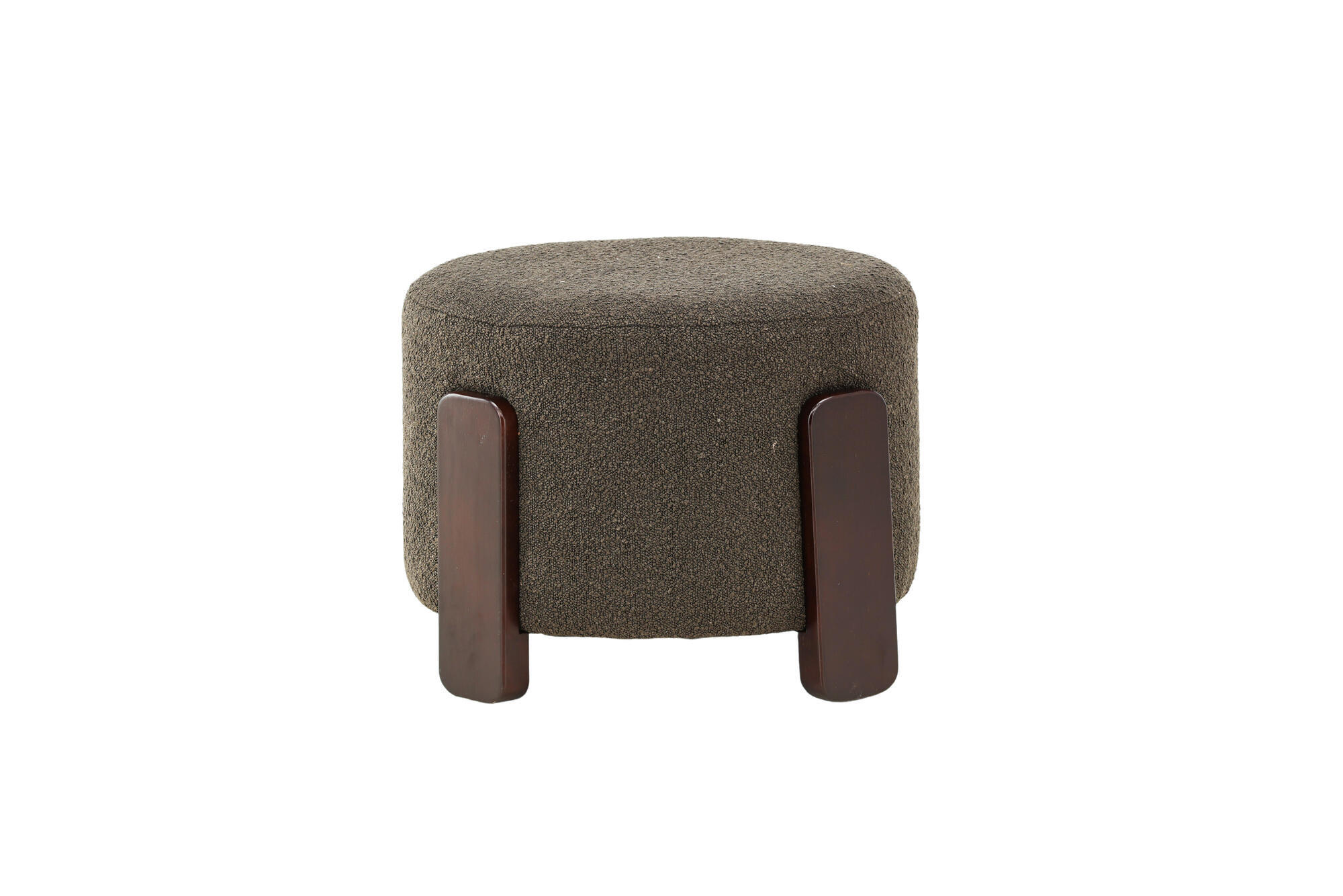 SITZPOUF COFFEY Braun 50x50x43 cm - Braun, Textil (50/43/50cm) - FURNLUX
