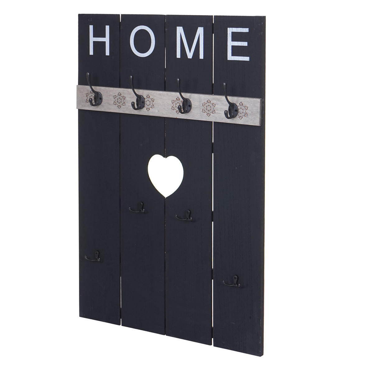 WANDGARDEROBE HOME SHABBY-LOOK Grau - Grau, Holz (60/91/8cm) - MCW
