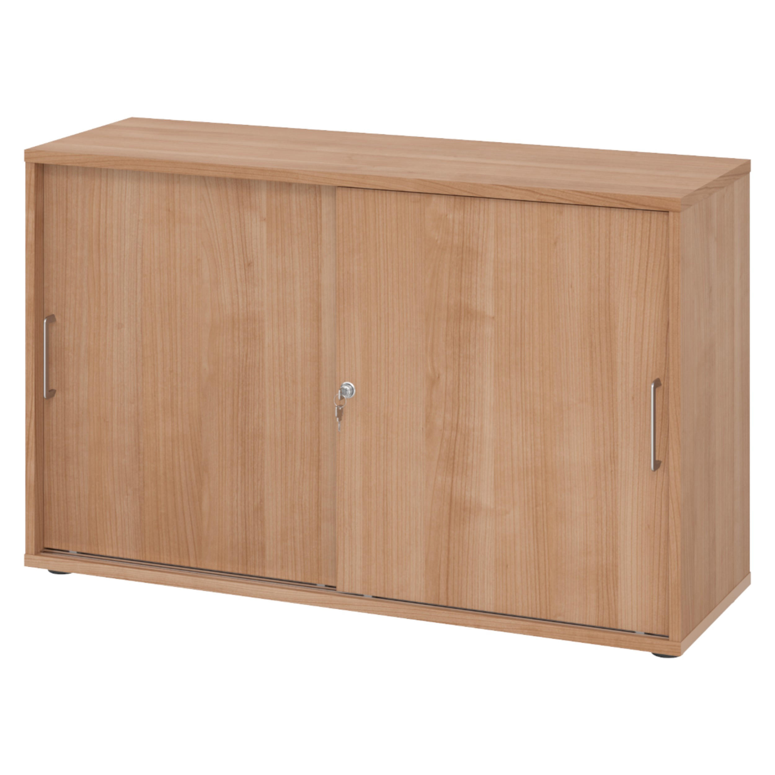 bümö Schiebetürenschrank Nussbaum 120x74.8x40 cm