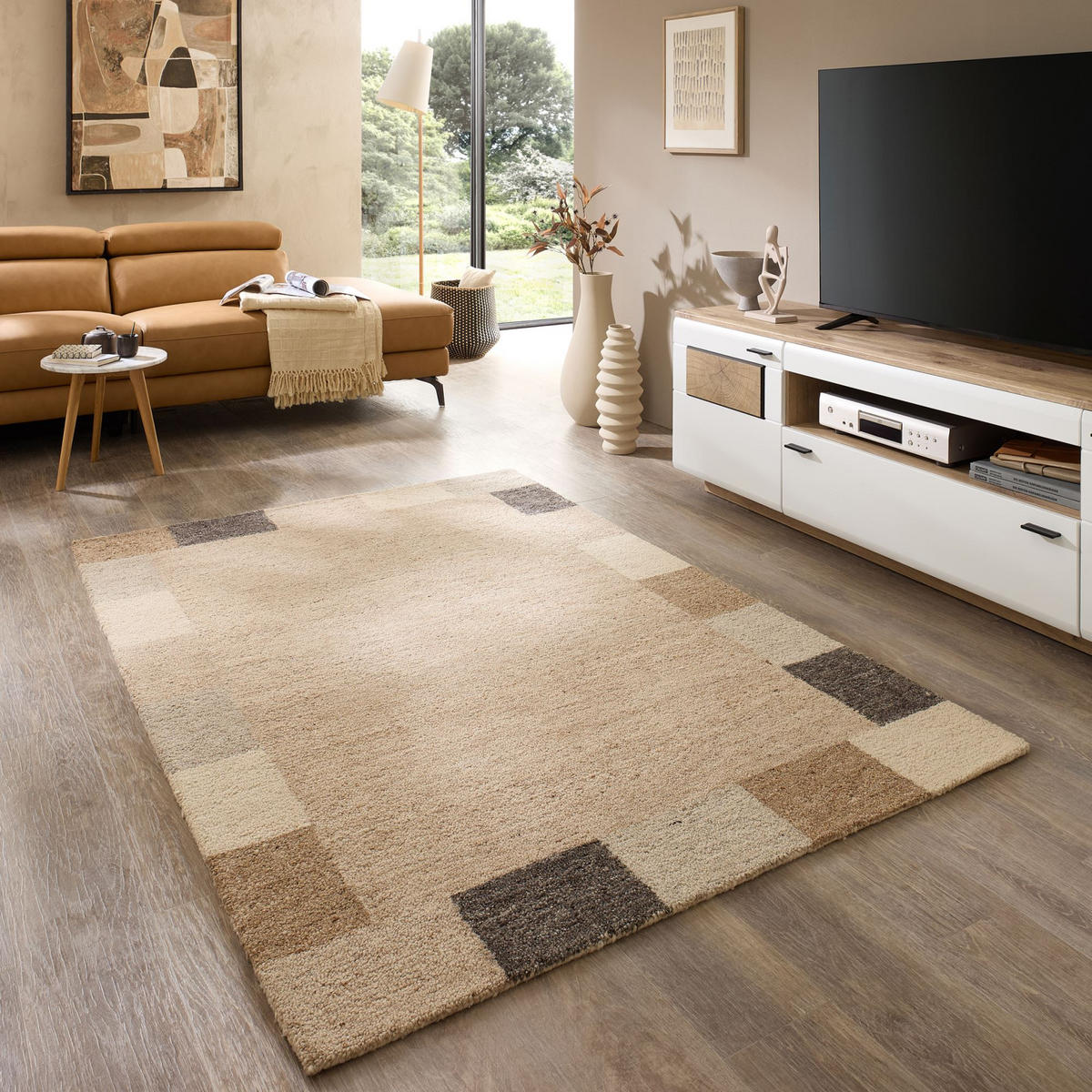 TUFTTEPPICH Natur Loop 70x140 cm - Sandfarben, Textil (70/140cm) - Natur Pur