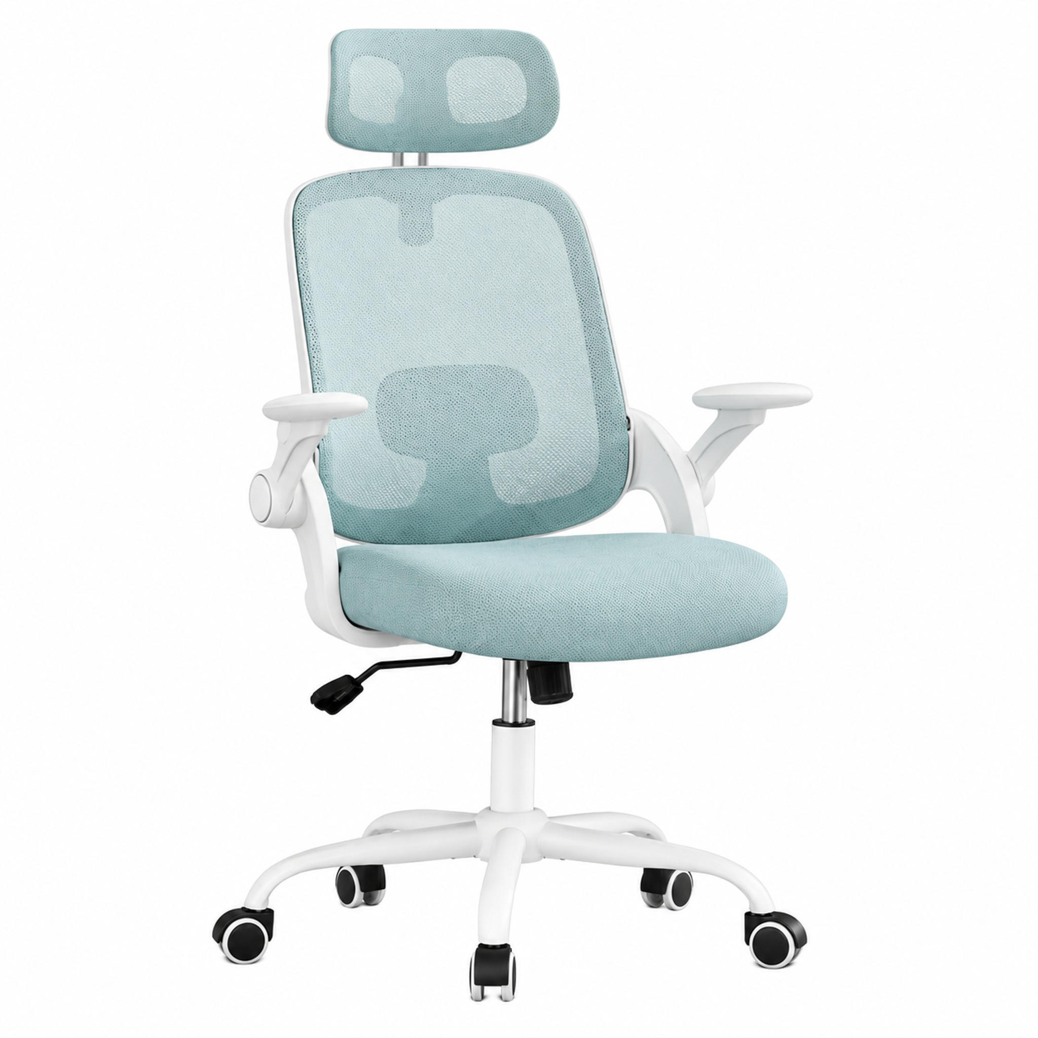 BÜROSTUHL ergonomisch höhenverstellbar Blau - Blau, Metall (47/117.5/63.5cm) - Meubliv