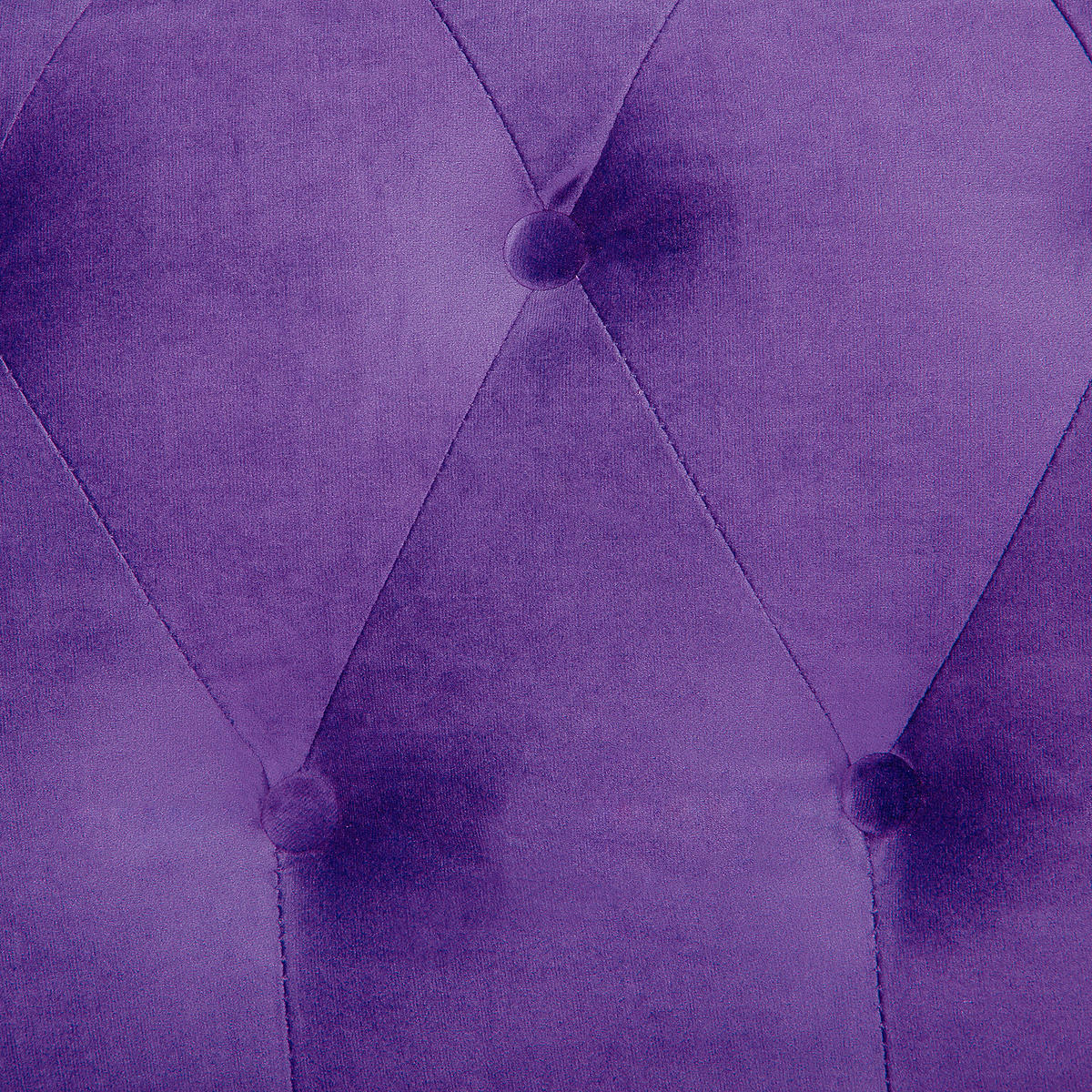 SESSEL Samtstoff violett Chesterfield - Dunkelbraun/Violett, Textil (110/70/75cm) - Beliani