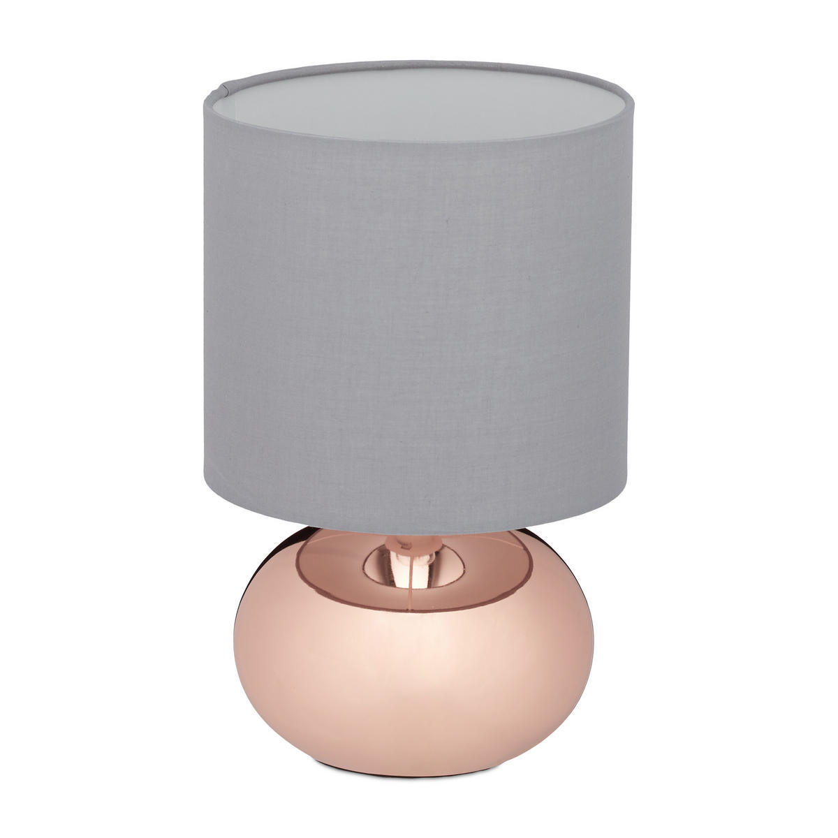 TISCHLAMPE - Multicolor, Kunststoff/Textil (18/18/28cm) - Relaxdays