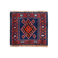 ORIENTTEPPICH handgeknüpft Gashgai Blau 52/45 cm Schurwolle - Blau, Textil (45/52cm) - Looma
