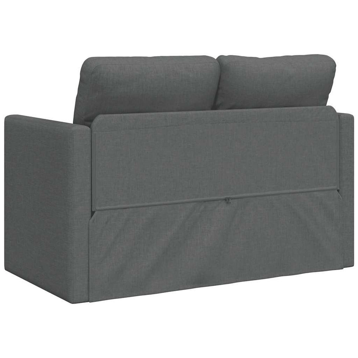 SCHLAFSOFA Anderson - Dunkelgrau, Textil (112/60/55cm) - Nettlife