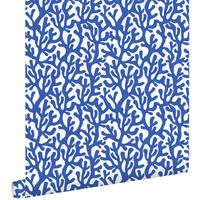 TAPETE Koralle 50 x 900 cm - Blau, Papier (50/900cm) - ESTAhome