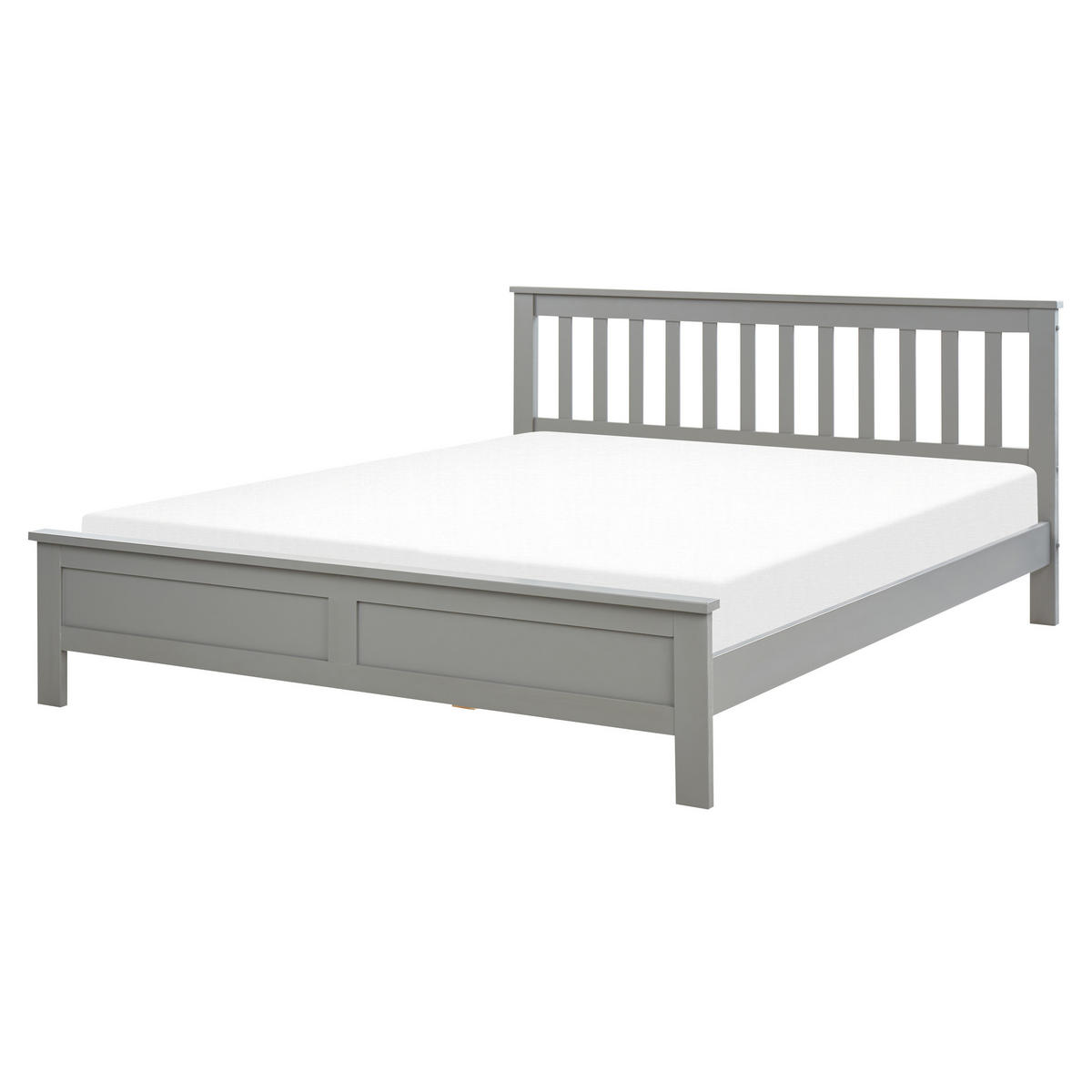 HOLZBETT 160/200cm Grau Mayenne - Grau, Holz (160/200cm) - Beliani
