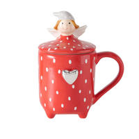 BECHER Malena 360 ml - Rot, Stein (360L) - Boltze Home