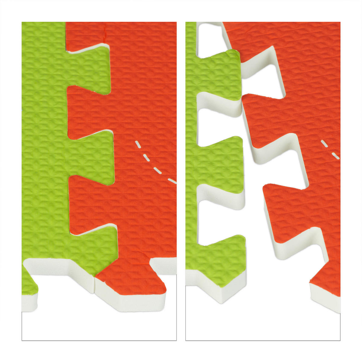 9-TLG.PUZZLEMATTE - Multicolor, Textil (30/30cm) - Relaxdays