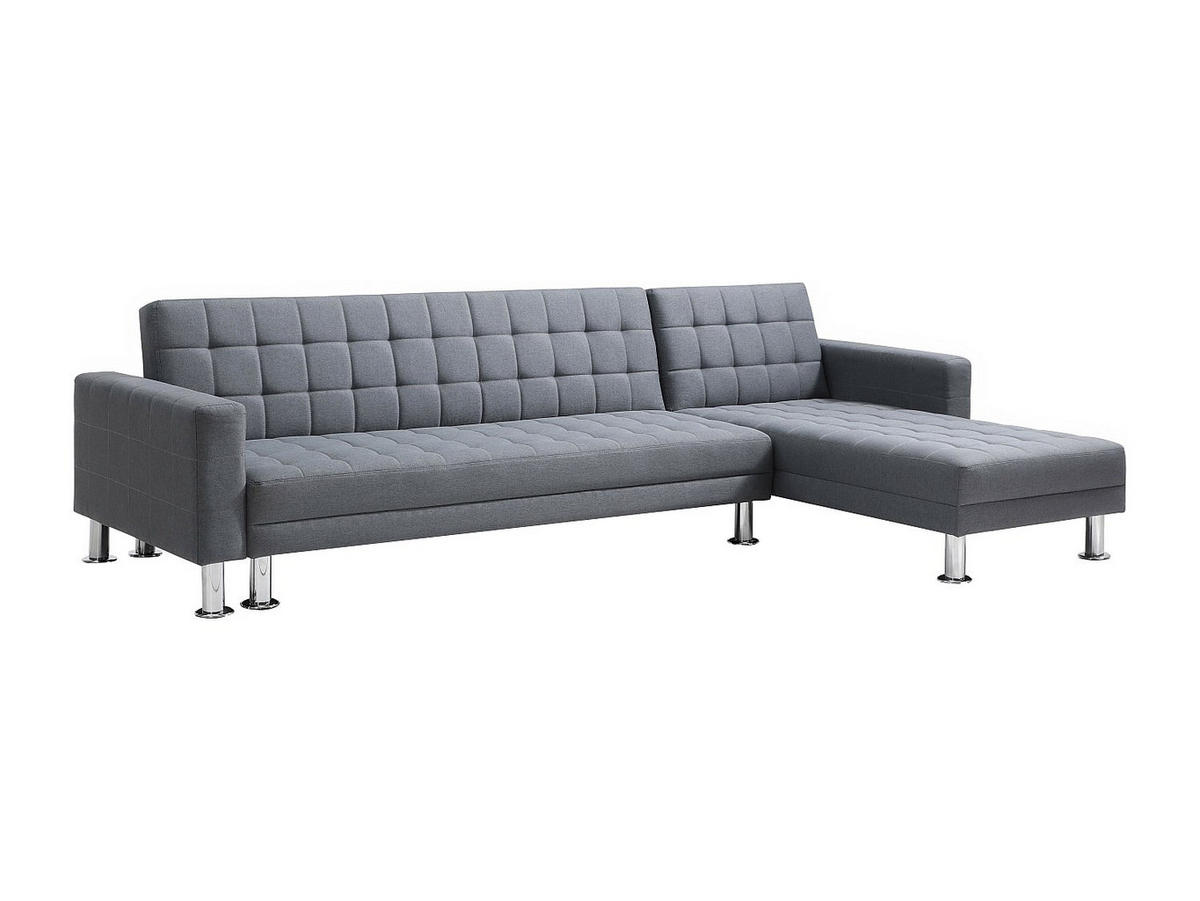 SCHLAFSOFA - 5 Personen - Stoff - Grau - - Grau, Textil (290/79/173cm) - Vente-Unique