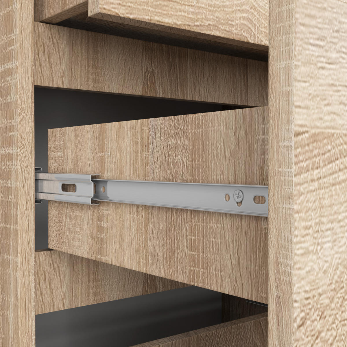 MEHRZWECKSCHRANK Sonoma-Eiche 60x180x35 cm - Sonoma Eiche, Holzwerkstoff (60/180/35cm) - Akord