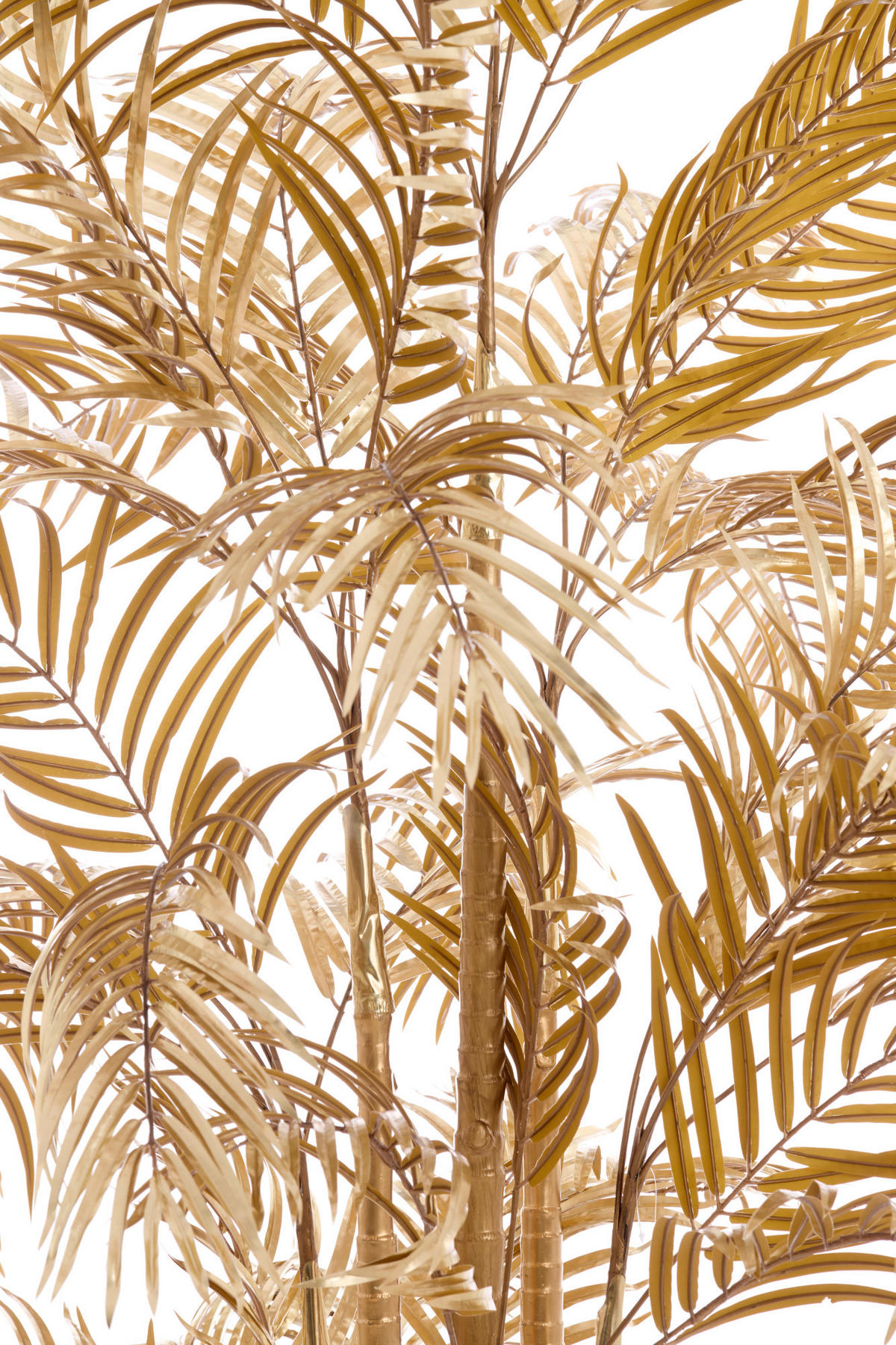 TOPFPALME Gold 198/160/198 cm - Goldfarben, Kunststoff (198cm) - Light & Living