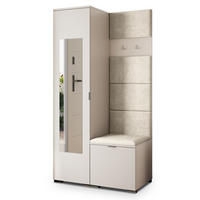 GARDEROBENSCHRANK VIRA 95/181/51 cm Modern Kaschmir - Kaschmir/Ecru, Holzwerkstoff (95/181/51cm) - MASSENO