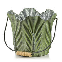 BLUMENTOPF Marina Grün 20/20/17 cm Metall - Grün, Metall (20/17/20cm) - Mondex