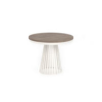 ESSTISCH Cone Bis - Sandfarben/Kaschmir, Holzwerkstoff/Metall (100/100/76cm) - Meblini