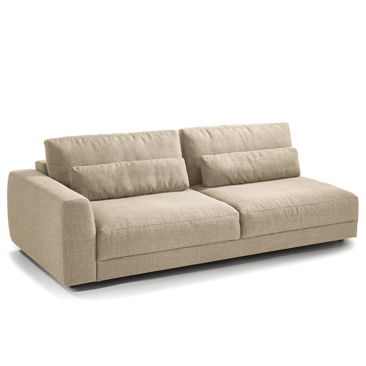 3-SITZER MODULSOFA - Beige, Textil (228/80/117cm) - home24