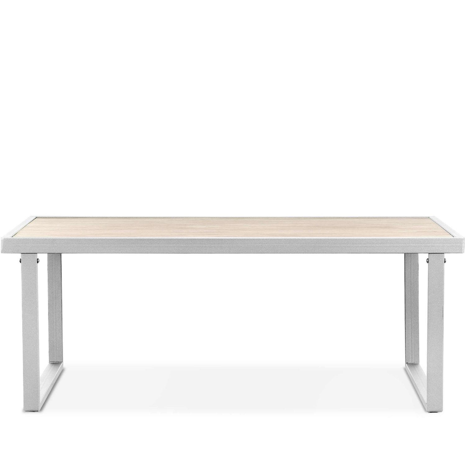 GARTENTISCH TRIBO ,Weiß - Weiß, Holz/Metall (65/118/45cm) - KONSIMO®