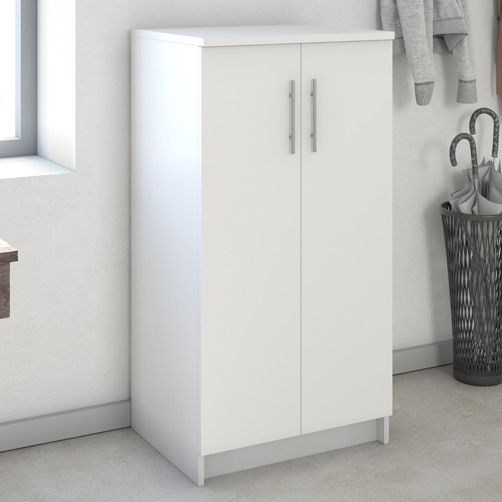 SCHUHSCHRANK Dalia Weiß 56 x 108 cm - Weiß, Holzwerkstoff (56/108/40cm) - Vicco