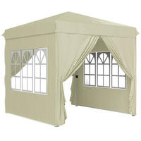 PAVILLON 2,5x2,5 m Pop-up Faltpavillon Cremeweiß - Beige, Metall (248/270/248cm) - ComfortXL