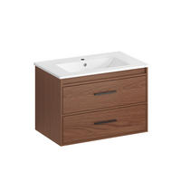 WASCHTISCH Rotbraun 75 cm - Rotbraun, Holz (76/52/46cm) - PANGIVO